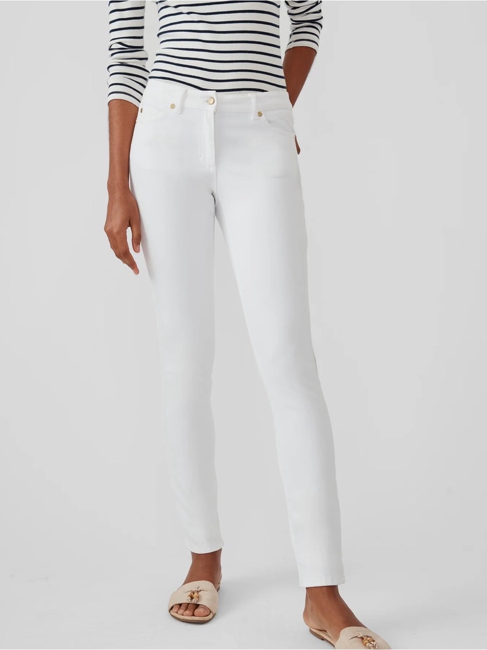 J. McLaughlin White Denim Jeans